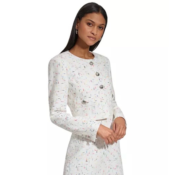 Karl Lagerfeld White and Multicolor Dress - Picture 4 of 8